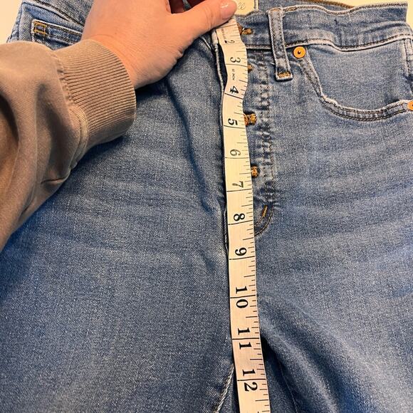 Madewell 10” High Rise Skinny Jean with Exposed Button Fly Size 27 Tall - Picture 8 of 11